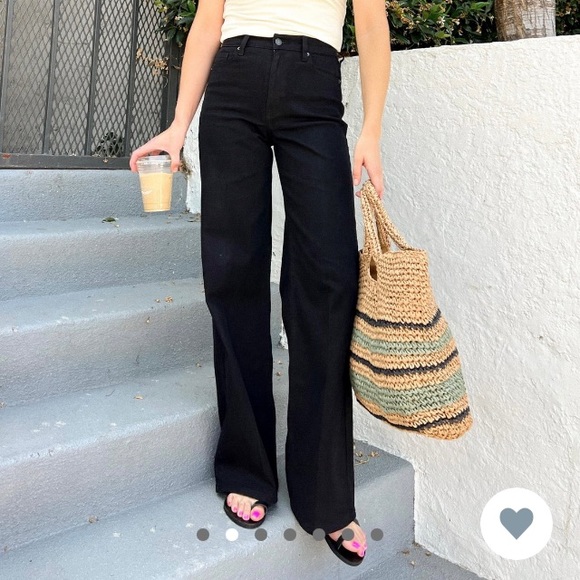 CJLA Holland Black Wide Leg Jeans NWT - Picture 1 of 7